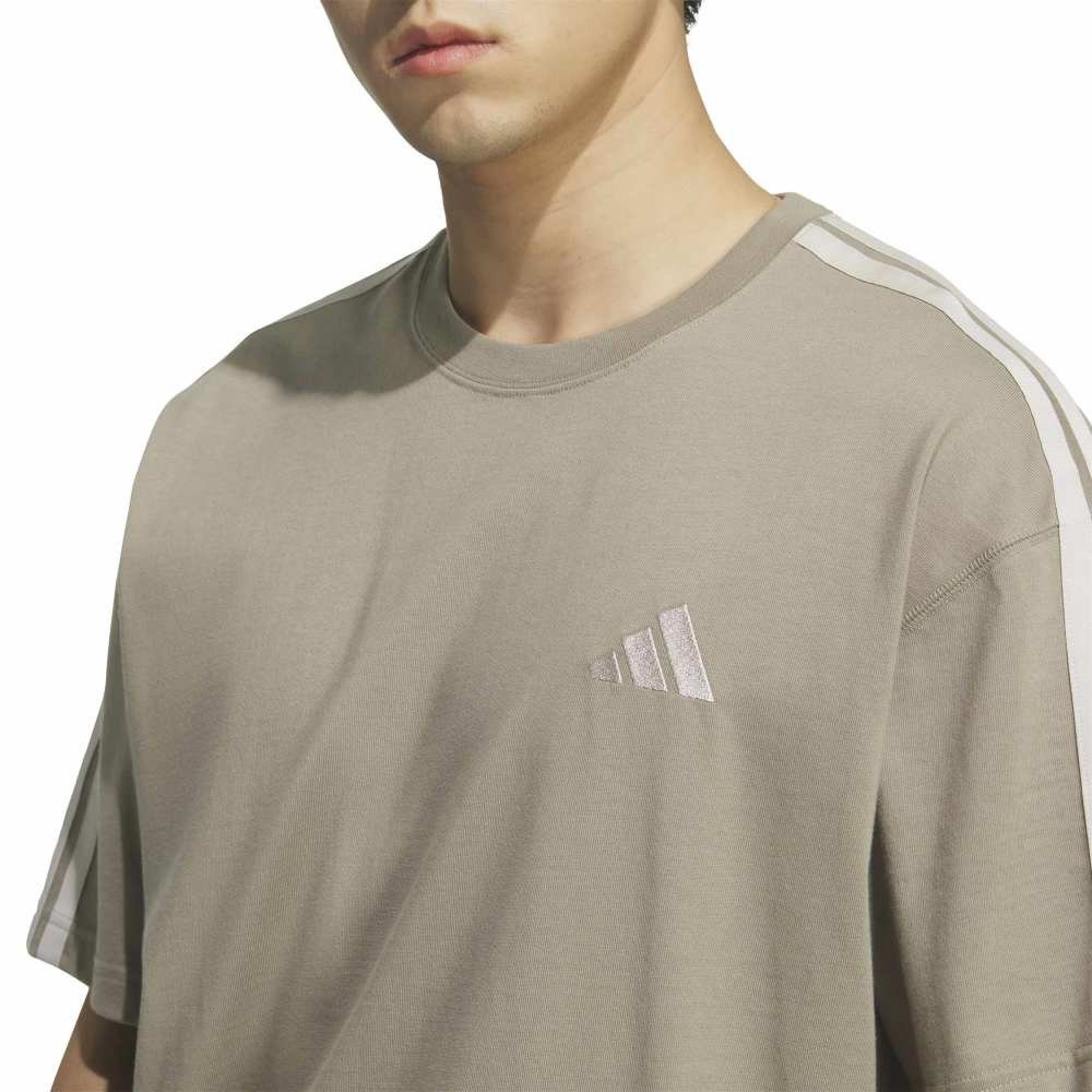 アディダス（adidas）（メンズ）エッセンシャルズ プラス ルーズフィット スリーストライプス シングルジャージー半袖Tシャツ U4243-KF3740