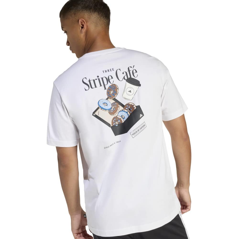 アディダス（adidas）（メンズ）コーヒー カフェ ドーナッツ ボックス グラフィックTシャツ UV455-KB2500