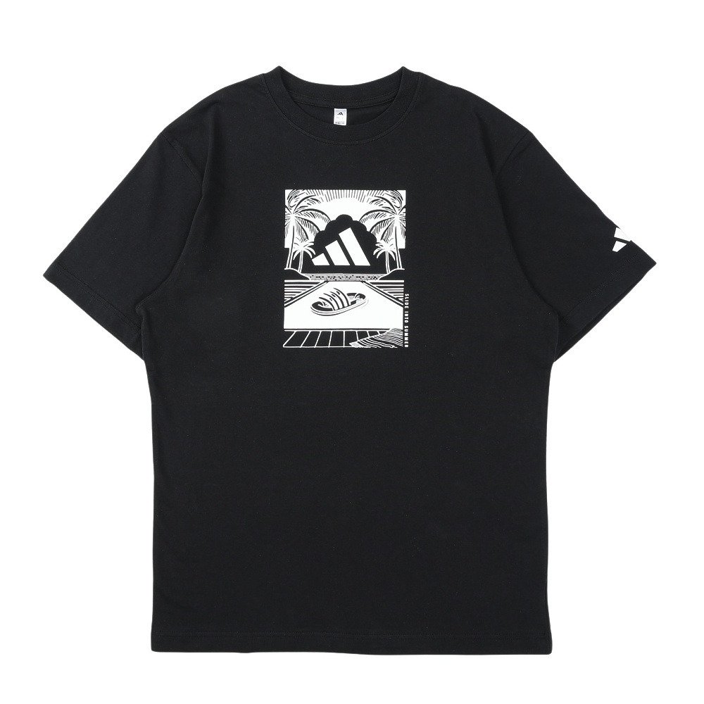アディダス 半袖Tシャツ（メンズ） ブラック - 【公式】 スーパー