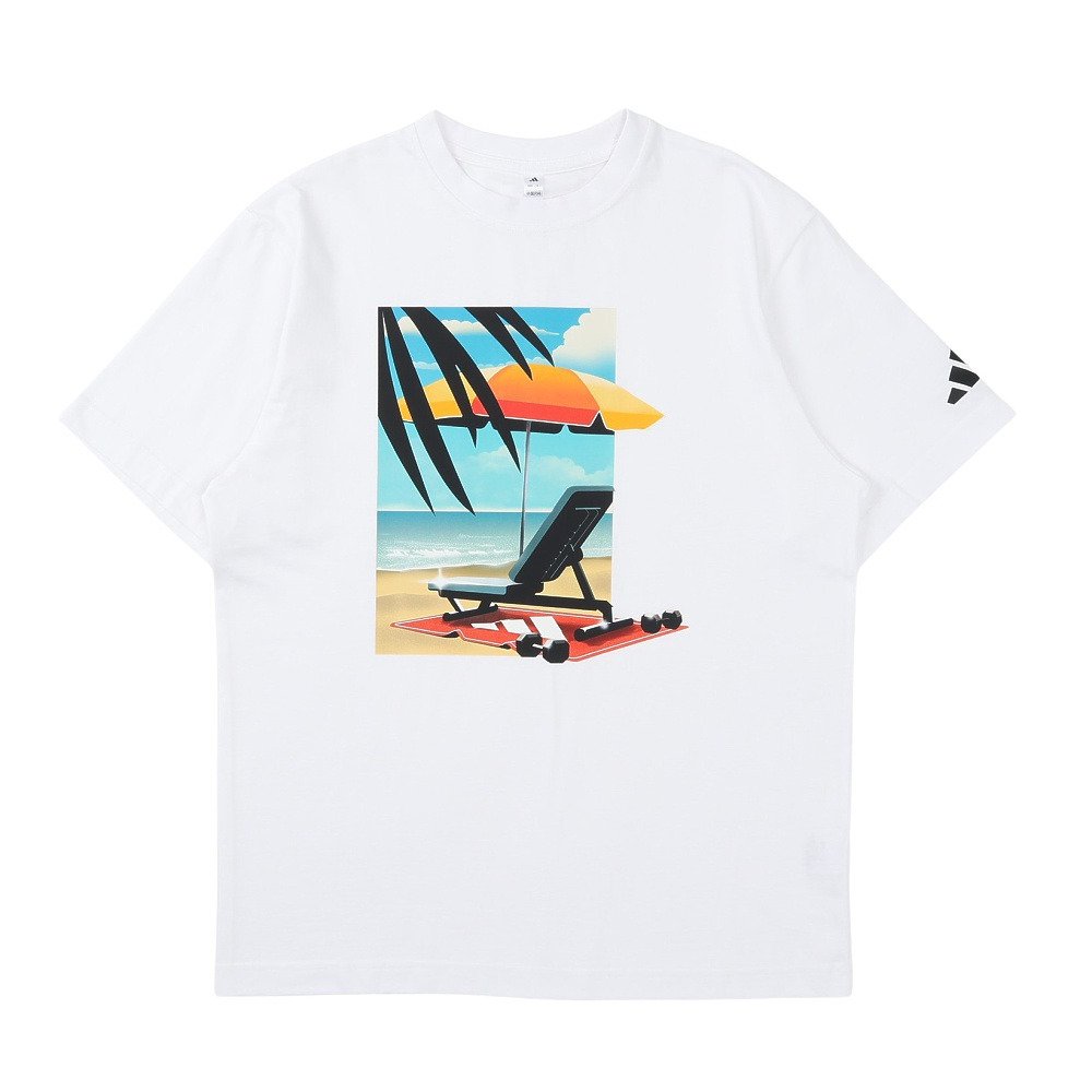 アディダス（adidas）（メンズ）GRAPHICS ビーチ 半袖Tシャツ OHN07