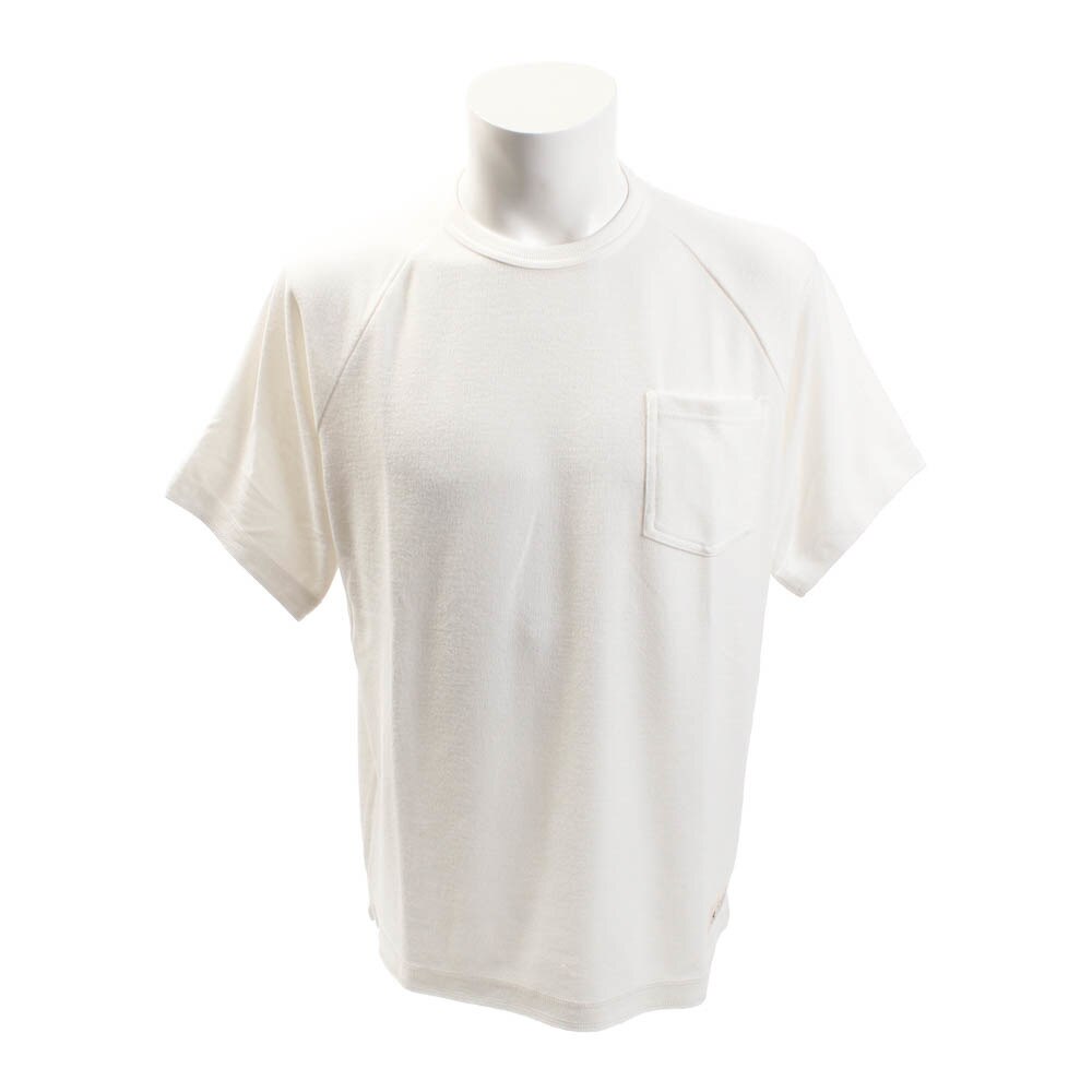  【多少の傷汚れありの為大奉仕】ワイドポケット付きTシャツ 863EK8FQ5814WHT