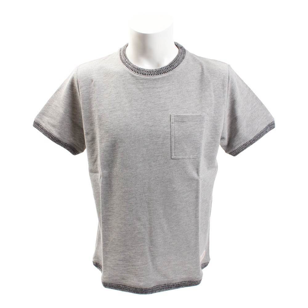  【多少の傷汚れありの為大奉仕】ワイドニットリブ Tシャツ 863EK8FQ5815MGRY