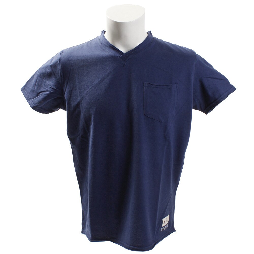  【多少の傷汚れありの為大奉仕】SUPIMA Vネック Tシャツ 863EK8HD5785 IBLU