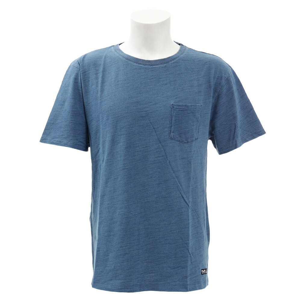  【多少の傷汚れありの為大奉仕】Tシャツ メンズ スラブ半袖Tシャツ TSLVSD-19SRL BLU