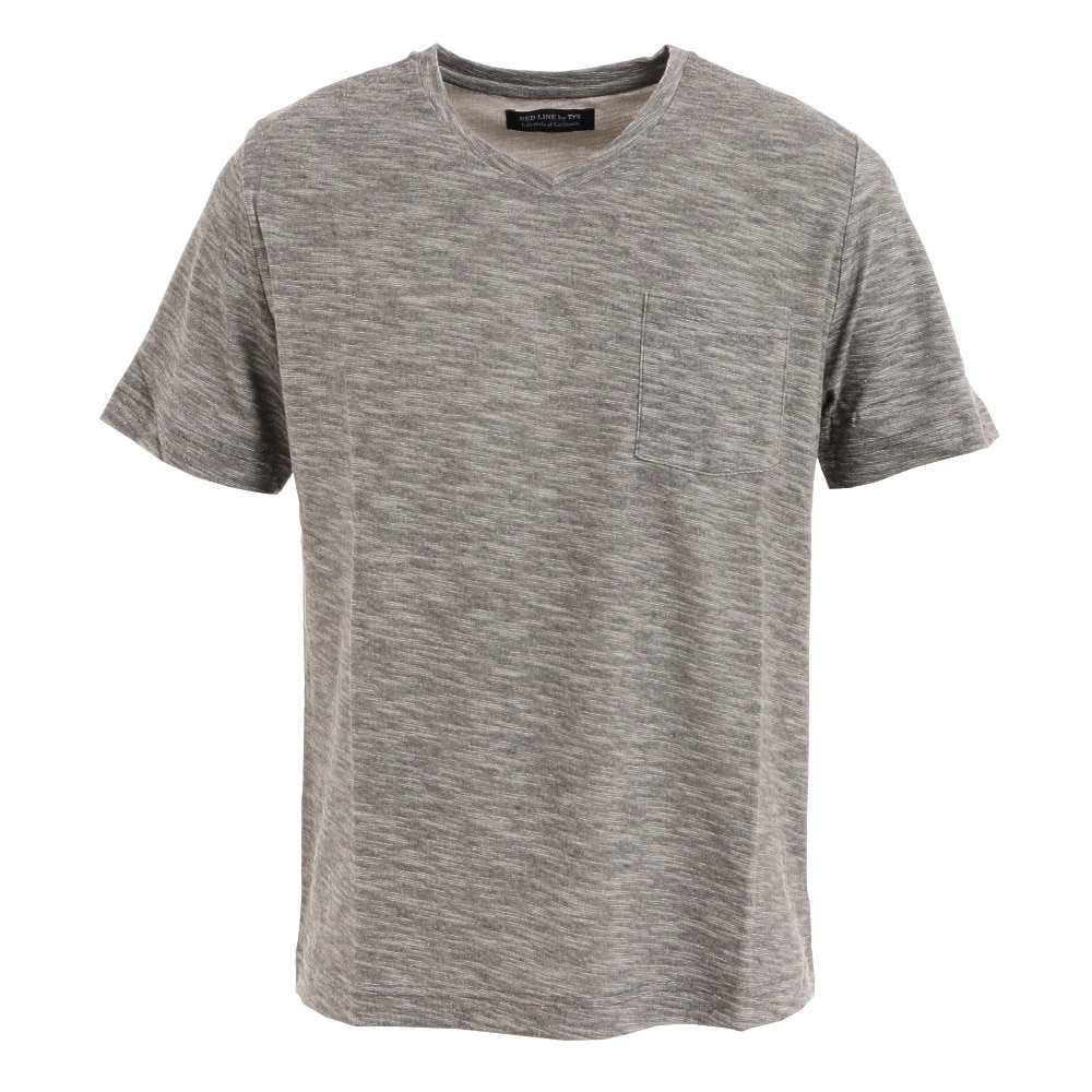  VネックTシャツ スラブ TCPUVN-20SRL  GRY 半袖