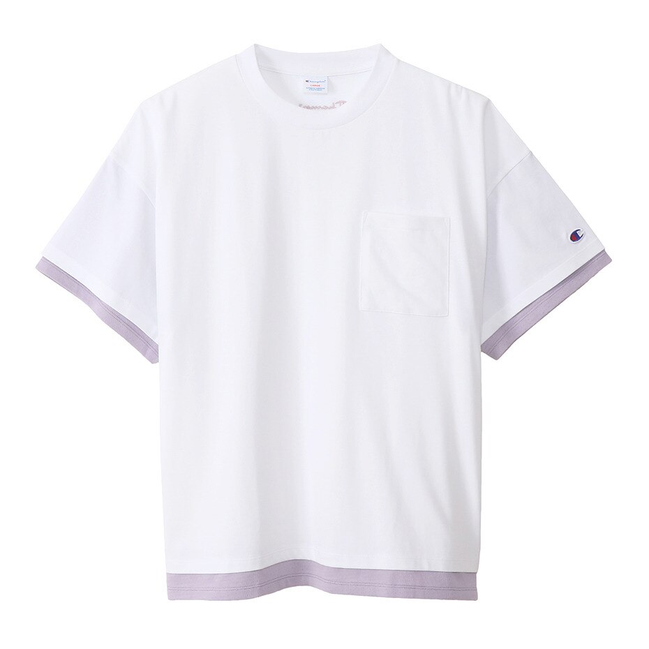  レイヤードポケットTシャツ C3-T347 010 半袖