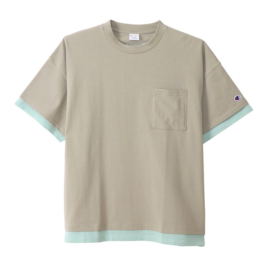  レイヤードポケットTシャツ C3-T347 782 半袖
