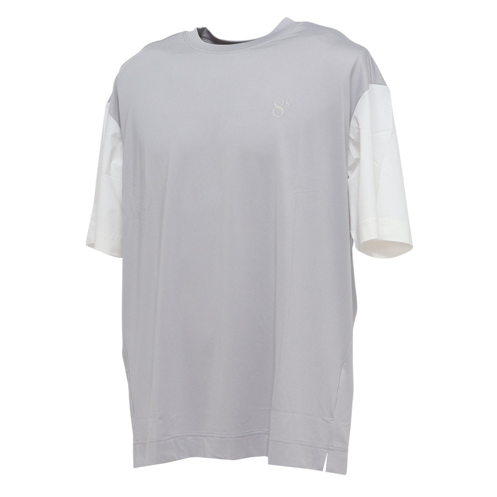 ウィッテム（HUITIEME）（メンズ）半袖Tシャツ メンズ フロントハイブリット  191-26446-013
