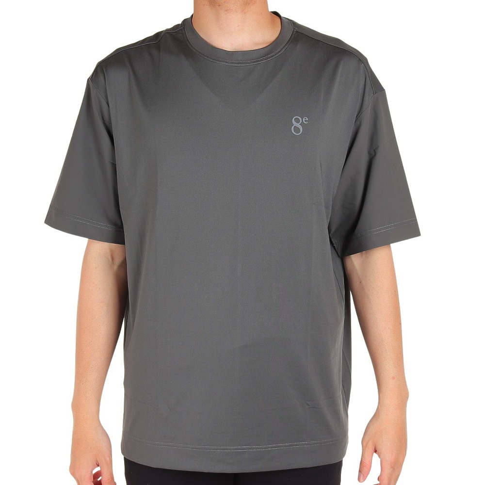 ウィッテム（HUITIEME）（メンズ）半袖Tシャツ メンズフロントハイブリット  191-26446-028