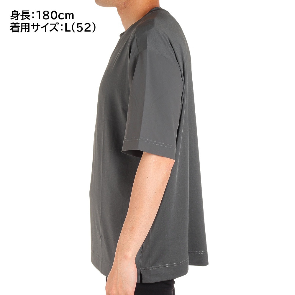 ウィッテム（HUITIEME）（メンズ）半袖Tシャツ メンズフロントハイブリット  191-26446-028