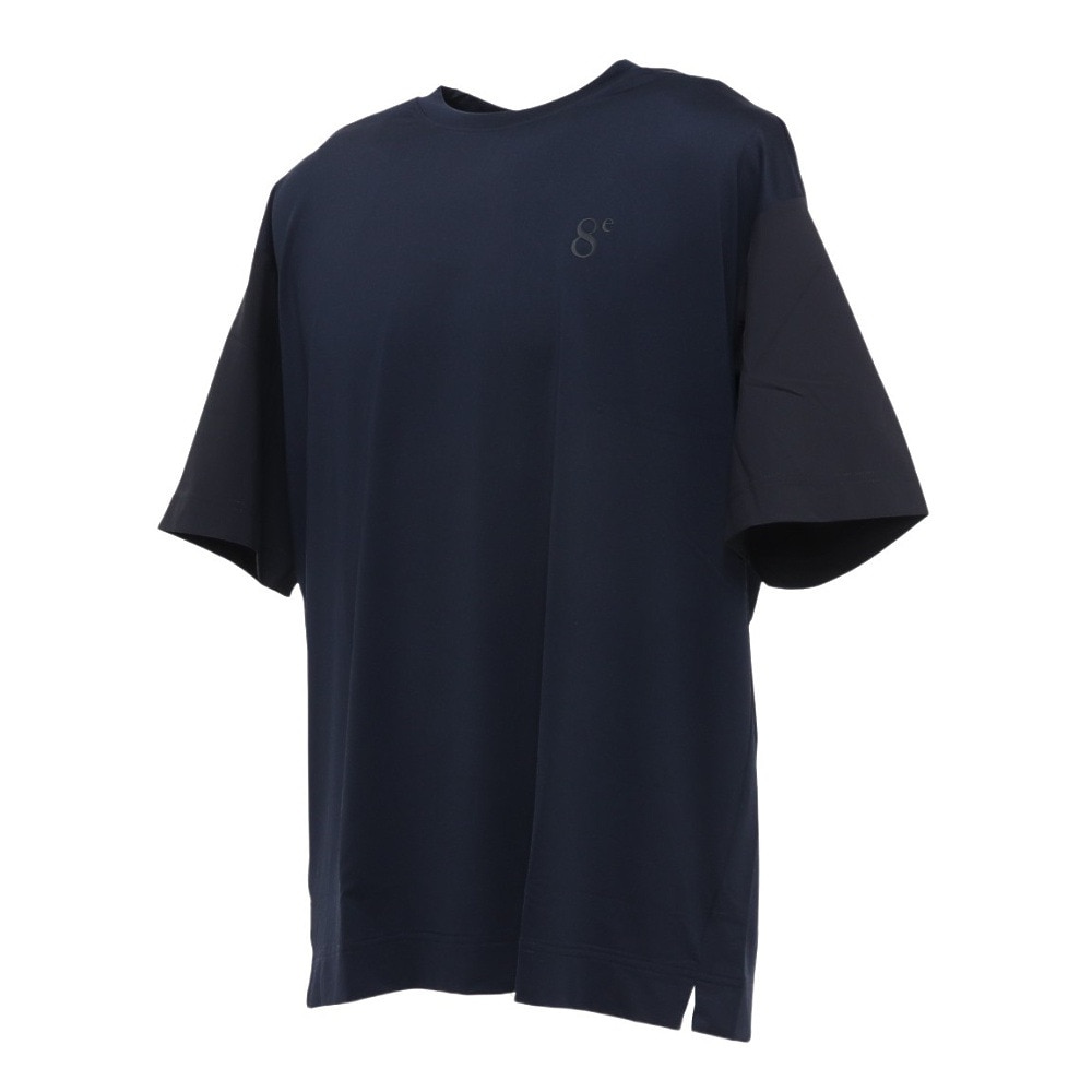 ウィッテム（HUITIEME）（メンズ）半袖Tシャツ メンズ フロントハイブリット 191-26446-098