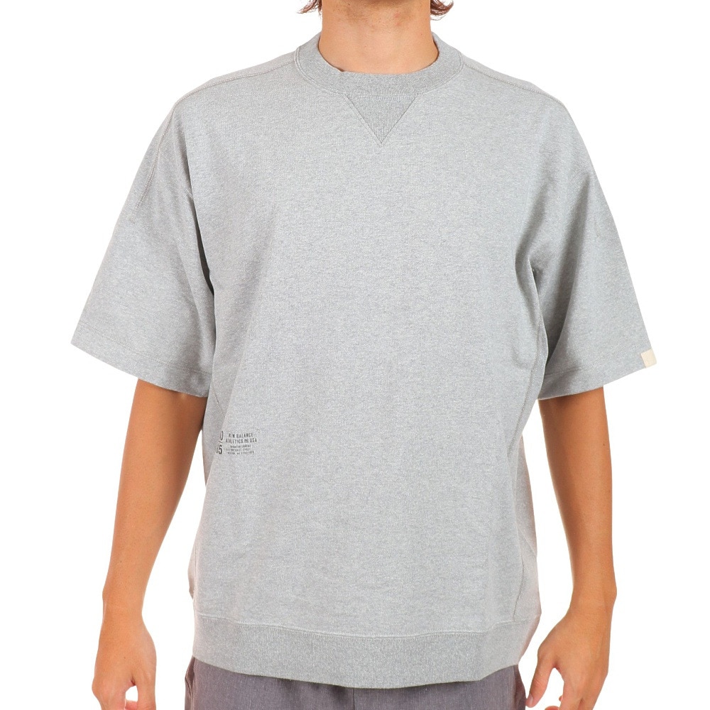 ニューバランス（new balance）（メンズ）Tシャツ メンズ 半袖 1000 ショートスリーブ R AMT25067HGR