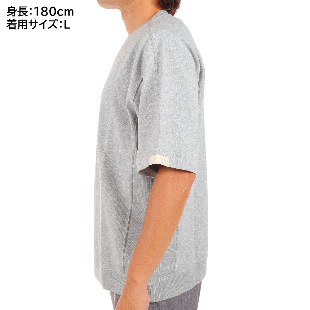 ニューバランス（new balance）（メンズ）Tシャツ メンズ 半袖 1000 ショートスリーブ R AMT25067HGR