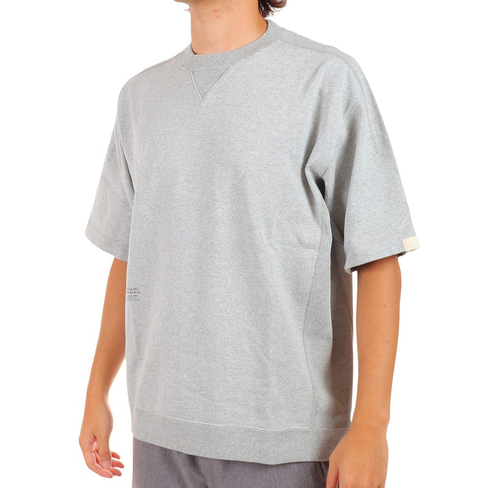 ニューバランス（new balance）（メンズ）Tシャツ メンズ 半袖 1000 ショートスリーブ R AMT25067HGR