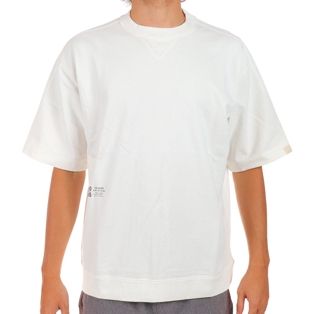 ニューバランス（new balance）（メンズ）半袖Tシャツ メンズ 白 1000 R AMT25067SST