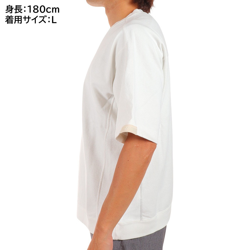 ニューバランス（new balance）（メンズ）半袖Tシャツ メンズ 白 1000 R AMT25067SST