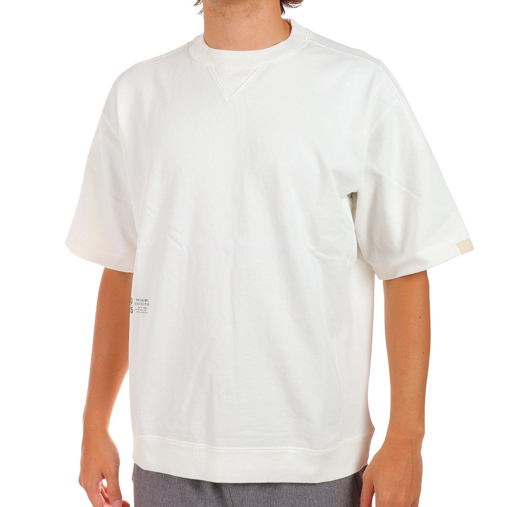 ニューバランス（new balance）（メンズ）半袖Tシャツ メンズ 白 1000 R AMT25067SST