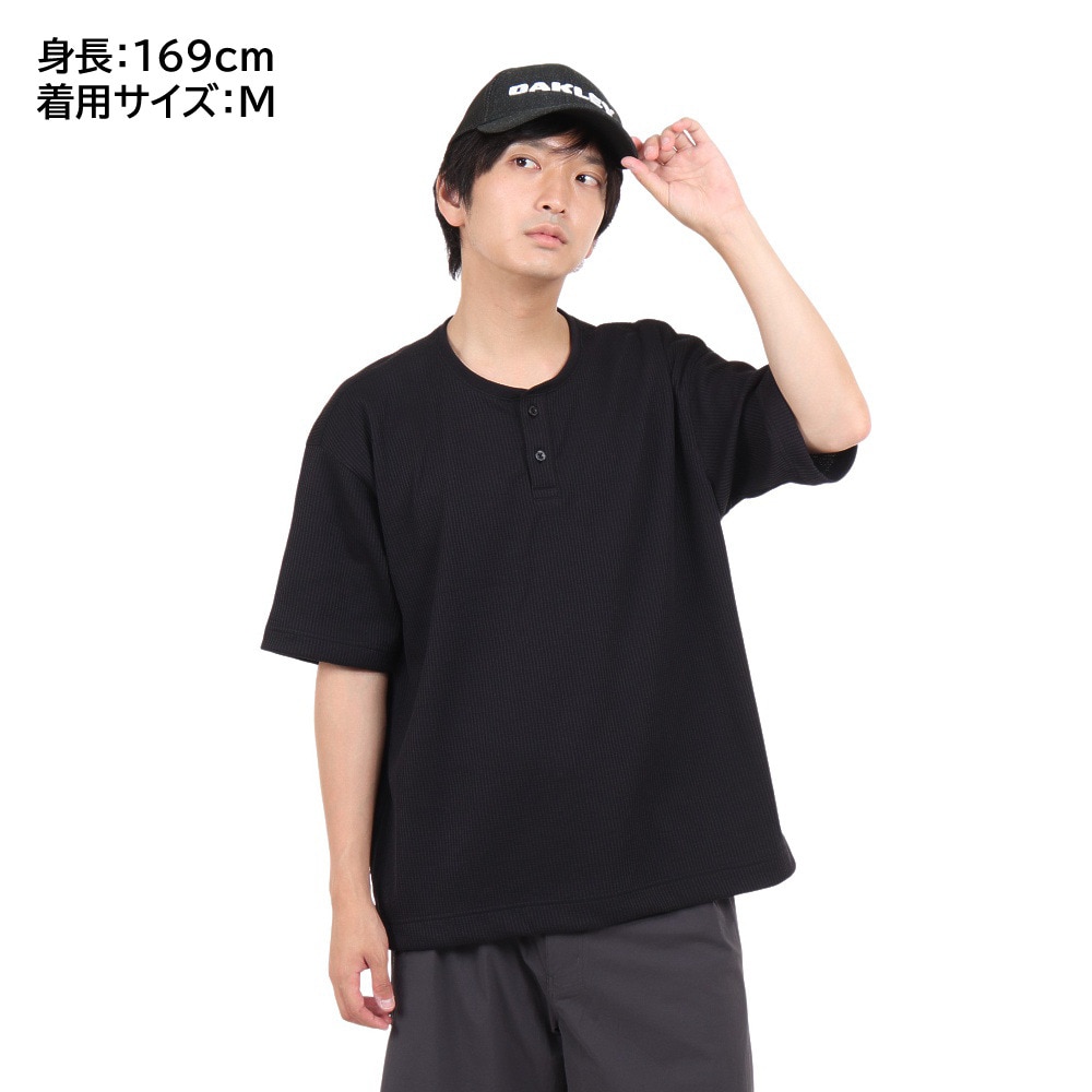 オークリー（OAKLEY）（メンズ）半袖シャツ メンズ 吸汗速乾 ESSEN KNIT THER FOA405354-02E