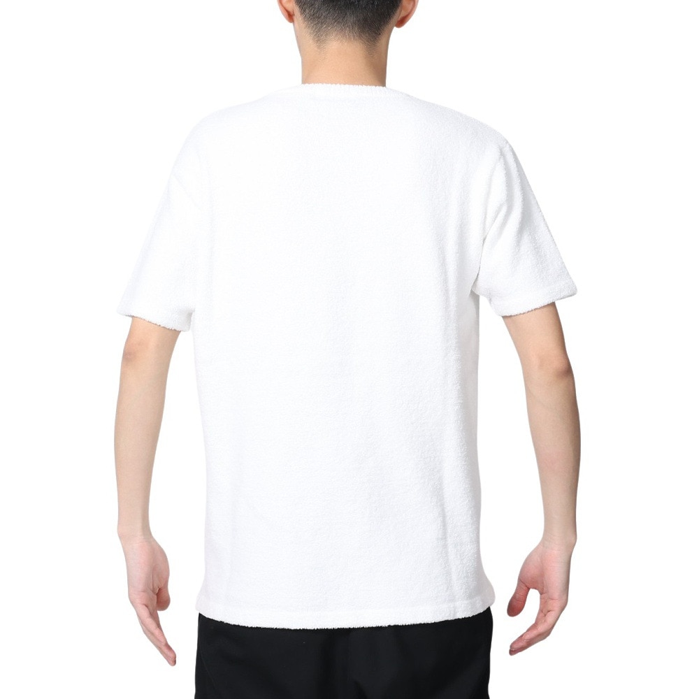 テリック（TELIC）（メンズ）半袖Tシャツ メンズ シャギーニットTシャツ 23SSTE-003 WHT