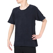 テリック（TELIC）（メンズ）半袖Tシャツ メンズ シャギーニットTシャツ 23SSTE-003 NV