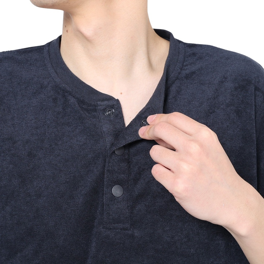 テリック（TELIC）（メンズ）半袖Tシャツ メンズ パイルヘンリーネックTシャツ TL-C025TS NV