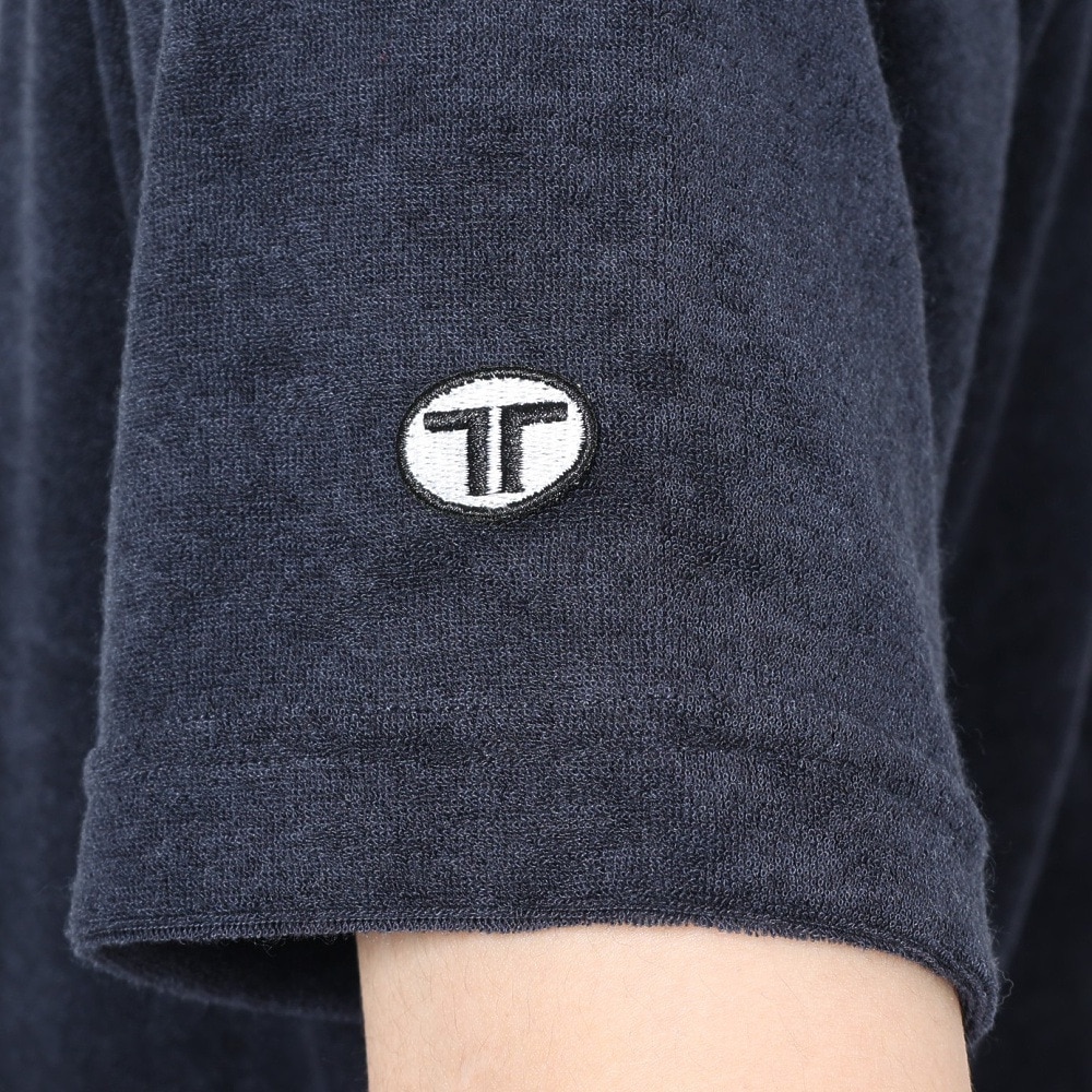 テリック（TELIC）（メンズ）半袖Tシャツ メンズ パイルヘンリーネックTシャツ TL-C025TS NV