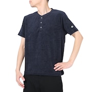 テリック（TELIC）（メンズ）半袖Tシャツ メンズ パイルヘンリーネックTシャツ TL-C025TS NV