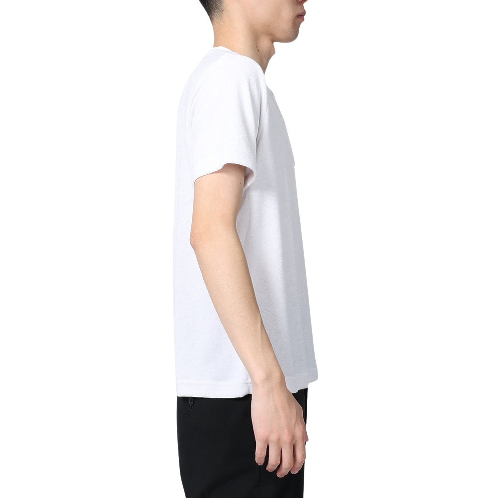 テリック（TELIC）（メンズ）半袖Tシャツ メンズ パイルヘンリーネックTシャツ TL-C025TS WHT