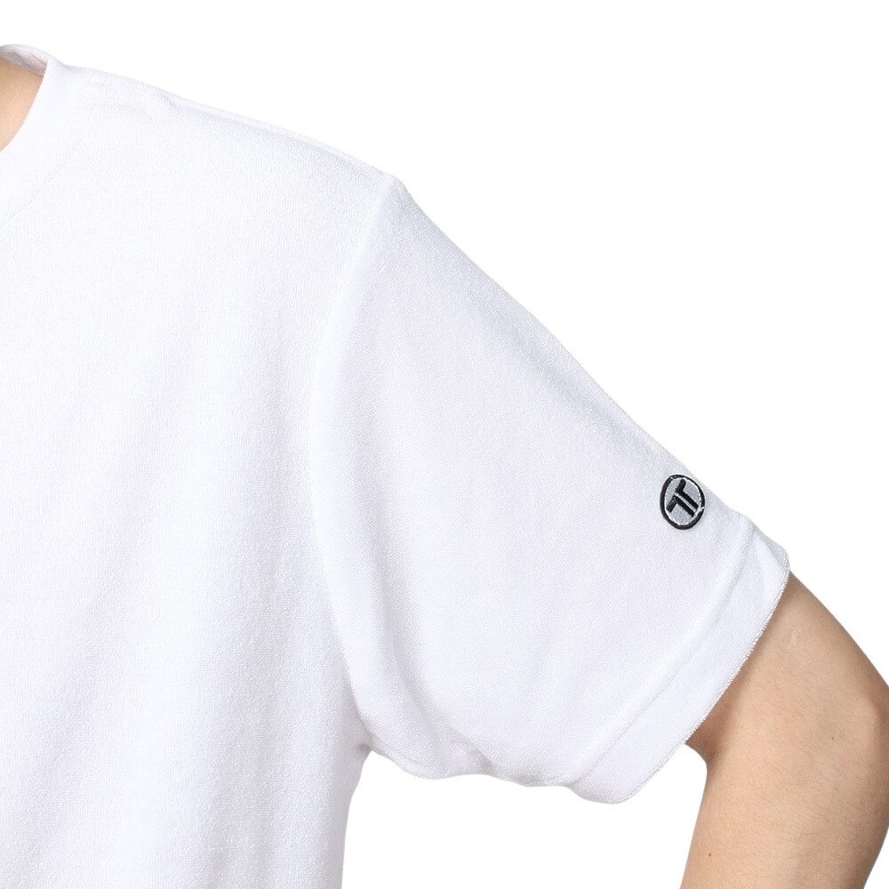 テリック（TELIC）（メンズ）半袖Tシャツ メンズ パイルヘンリーネックTシャツ TL-C025TS WHT