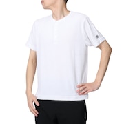 テリック（TELIC）（メンズ）半袖Tシャツ メンズ パイルヘンリーネックTシャツ TL-C025TS WHT