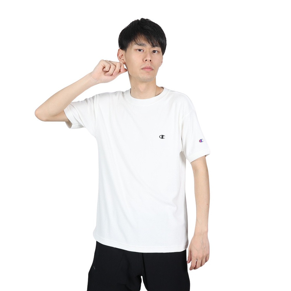 チャンピオン-ヘリテイジ（CHAMPION-HERITAGE）（メンズ）半袖Tシャツ メンズ 白 ワンポイント C3-X359 010