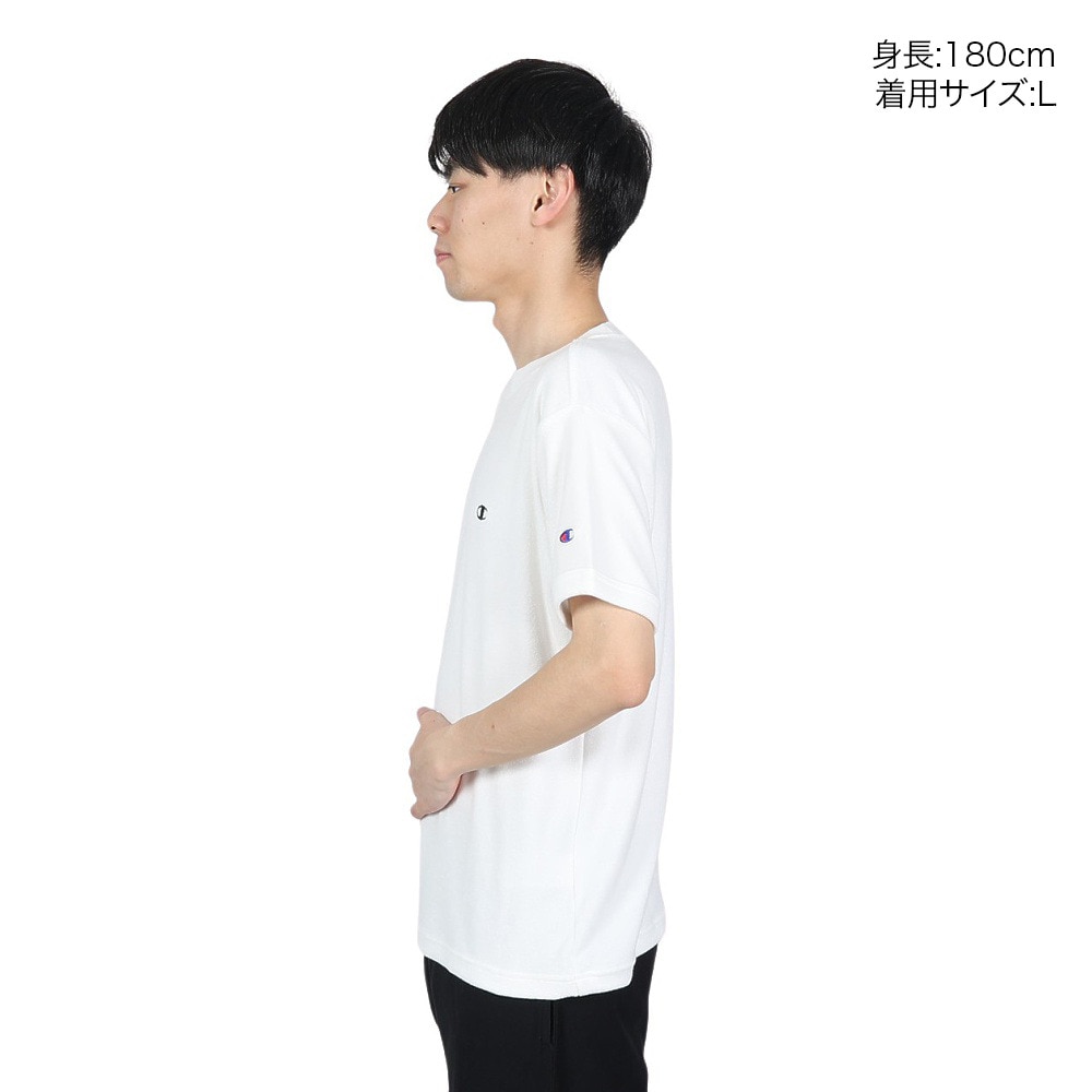 チャンピオン-ヘリテイジ（CHAMPION-HERITAGE）（メンズ）半袖Tシャツ メンズ 白 ワンポイント C3-X359 010