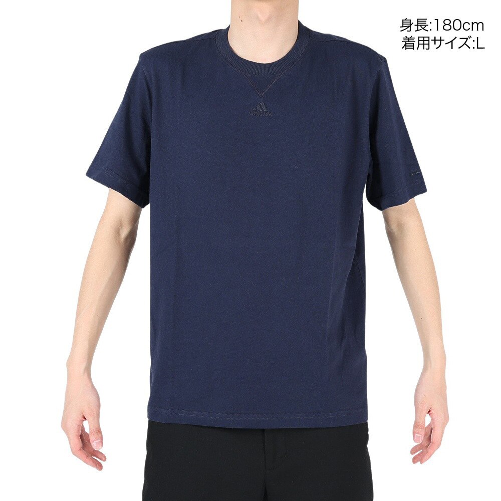 アディダス（adidas）（メンズ）半袖Tシャツ メンズ ALLSZN ECR84-IC9797 ネイビー