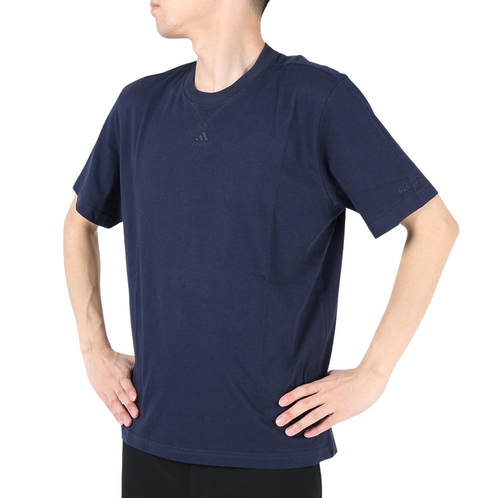 アディダス（adidas）（メンズ）半袖Tシャツ メンズ ALLSZN ECR84-IC9797 ネイビー
