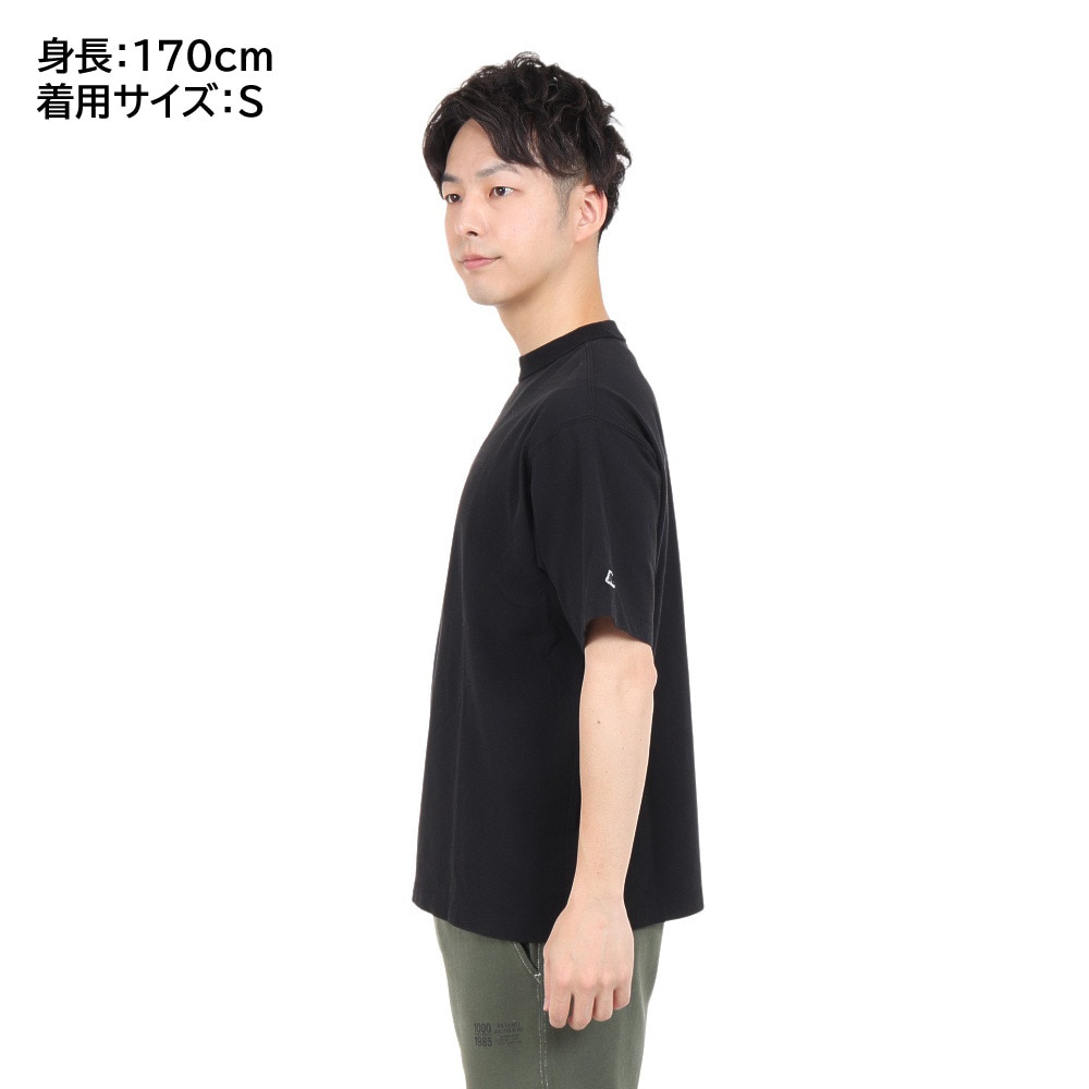 ニューバランス（new balance）（メンズ）半袖Tシャツ メンズ 黒 900 ベーシックTシャツ AMT35008BK