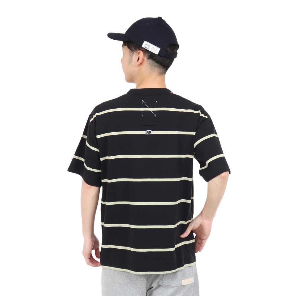ニューバランス（new balance）（メンズ）半袖Tシャツ メンズ 900 ストライプ AMT35009BM