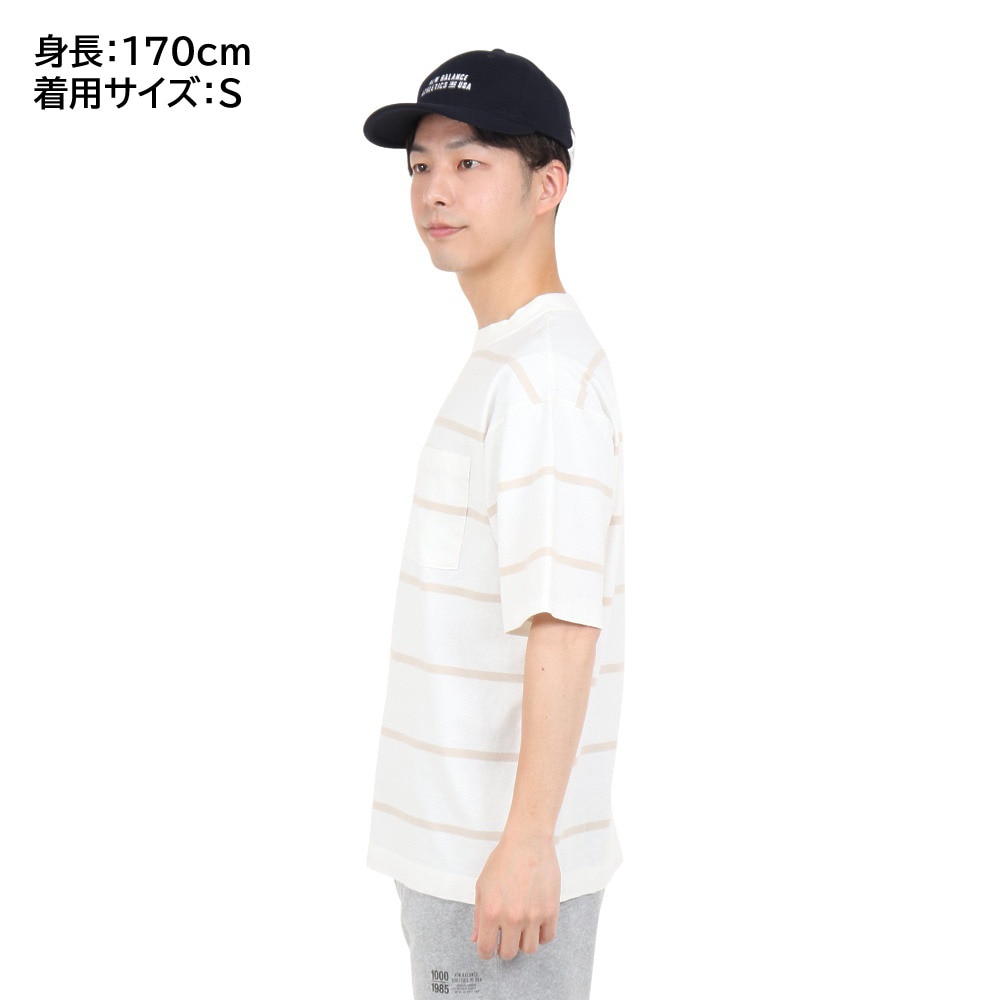 ニューバランス（new balance）（メンズ）半袖Tシャツ メンズ 900 ストライプ AMT35009WM