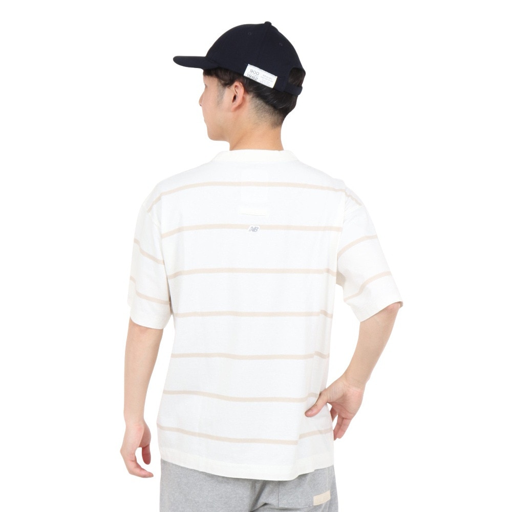 ニューバランス（new balance）（メンズ）半袖Tシャツ メンズ 900 ストライプ AMT35009WM