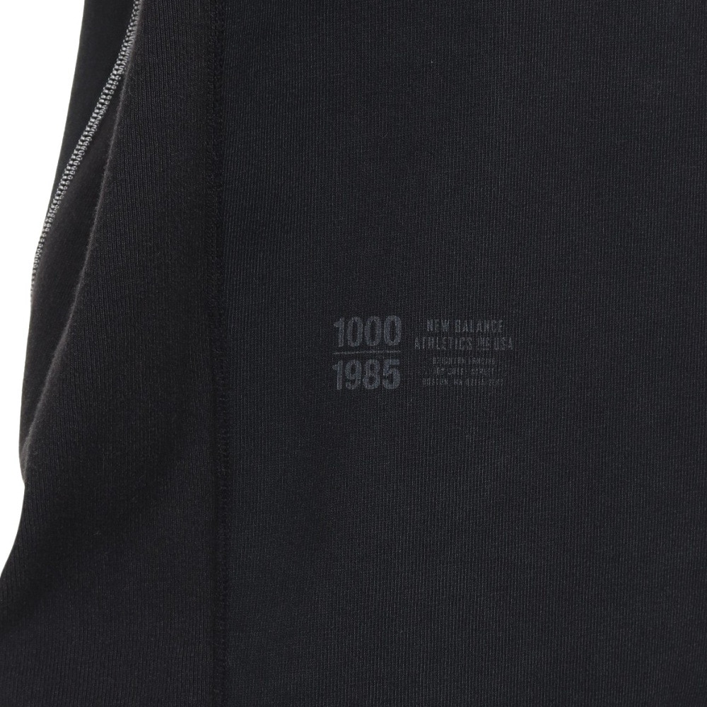 ニューバランス（new balance）（メンズ）半袖Tシャツ メンズ 黒 1000 オーバーサイズフィット AMT35028BK