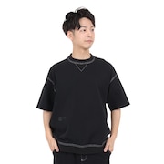 ニューバランス（new balance）（メンズ）半袖Tシャツ メンズ 黒 1000 オーバーサイズフィット AMT35028BK
