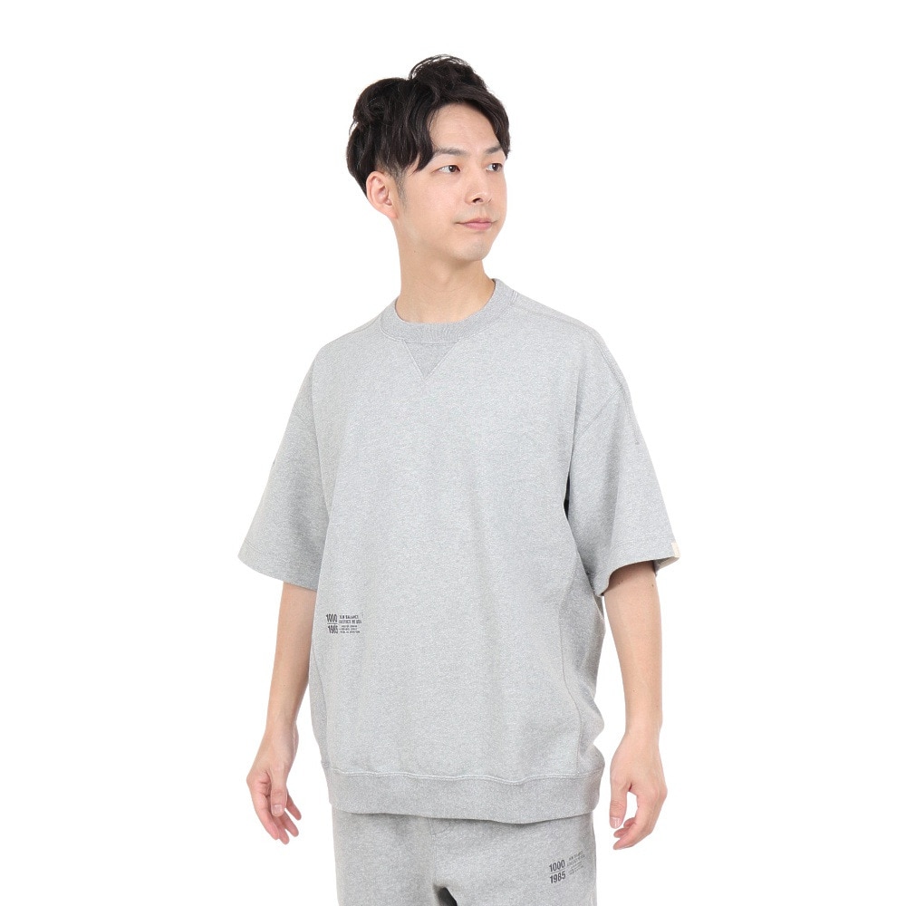 ニューバランス（new balance）（メンズ）半袖Tシャツ メンズ 1000 オーバーサイズフィット AMT35028HGR