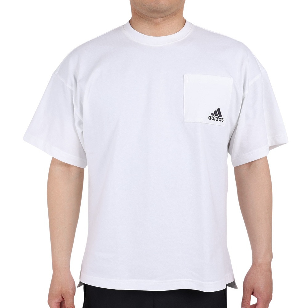 アディダス（adidas）（メンズ）オーバーサイズ シルエット ヘビーコットン ポケットTシャツ IJG09-IK4288