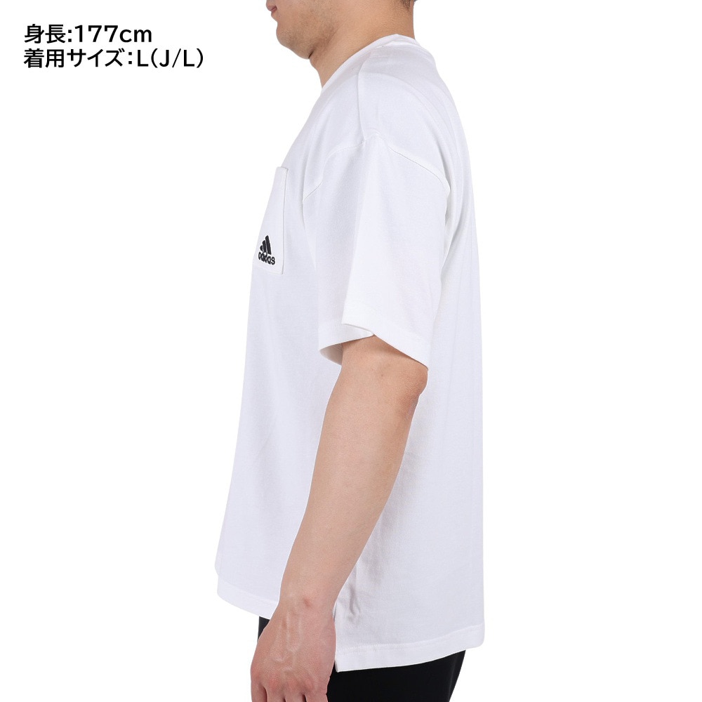 アディダス（adidas）（メンズ）オーバーサイズ シルエット ヘビーコットン ポケットTシャツ IJG09-IK4288