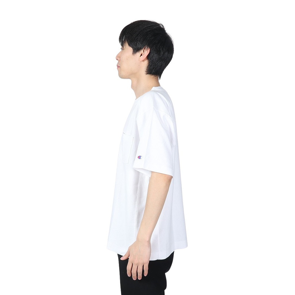 チャンピオン-ヘリテイジ（CHAMPION-HERITAGE）（メンズ、レディース）リバースウィーブ リラックス 半袖ポケットTシャツ C3-Z319 010