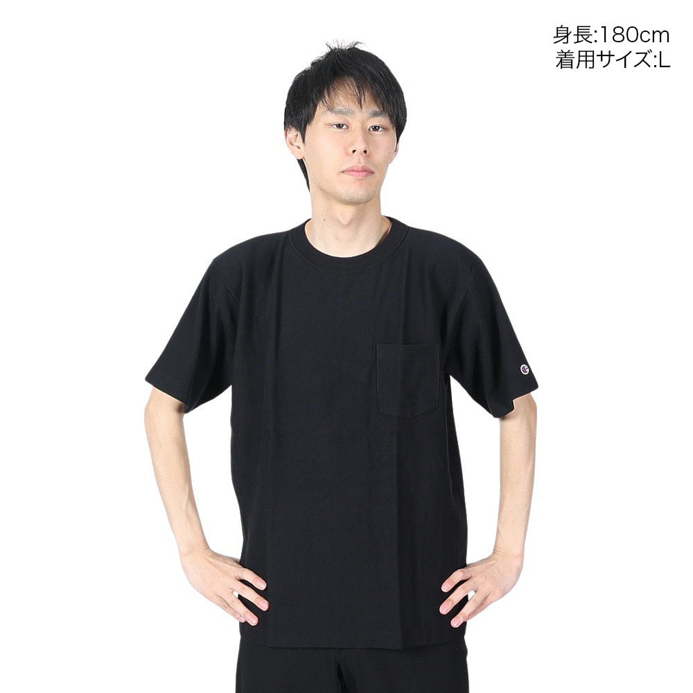 チャンピオン-ヘリテイジ（CHAMPION-HERITAGE）（メンズ、レディース）リバースウィーブ リラックス 半袖ポケットTシャツ C3-Z319 090