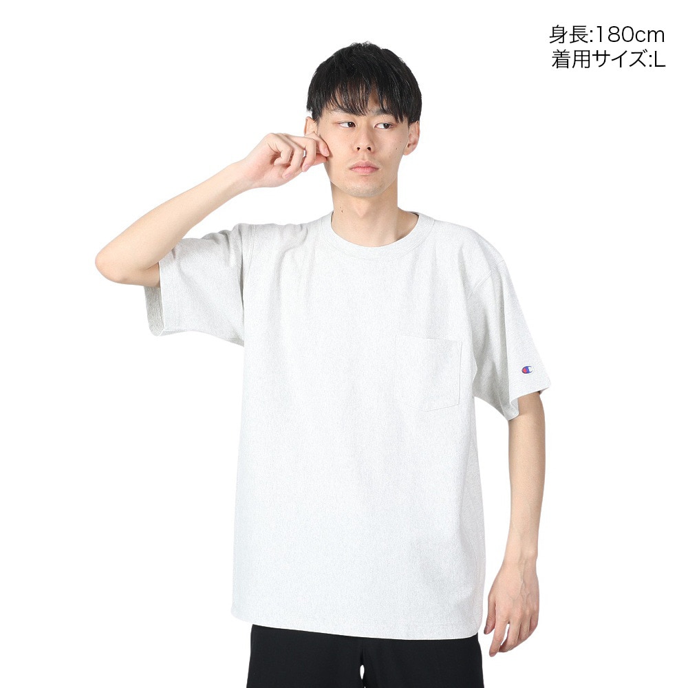 チャンピオン-ヘリテイジ（CHAMPION-HERITAGE）（メンズ、レディース）リバースウィーブ リラックス 半袖ポケットTシャツ C3-Z319 810