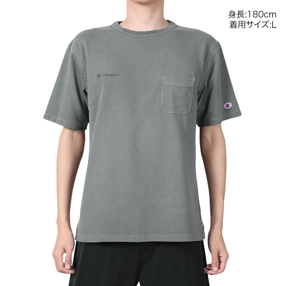 チャンピオン-ヘリテイジ（CHAMPION-HERITAGE）（メンズ）CA PIGMENT DYE POCKET Tシャツ 半袖 C3-Z329 055