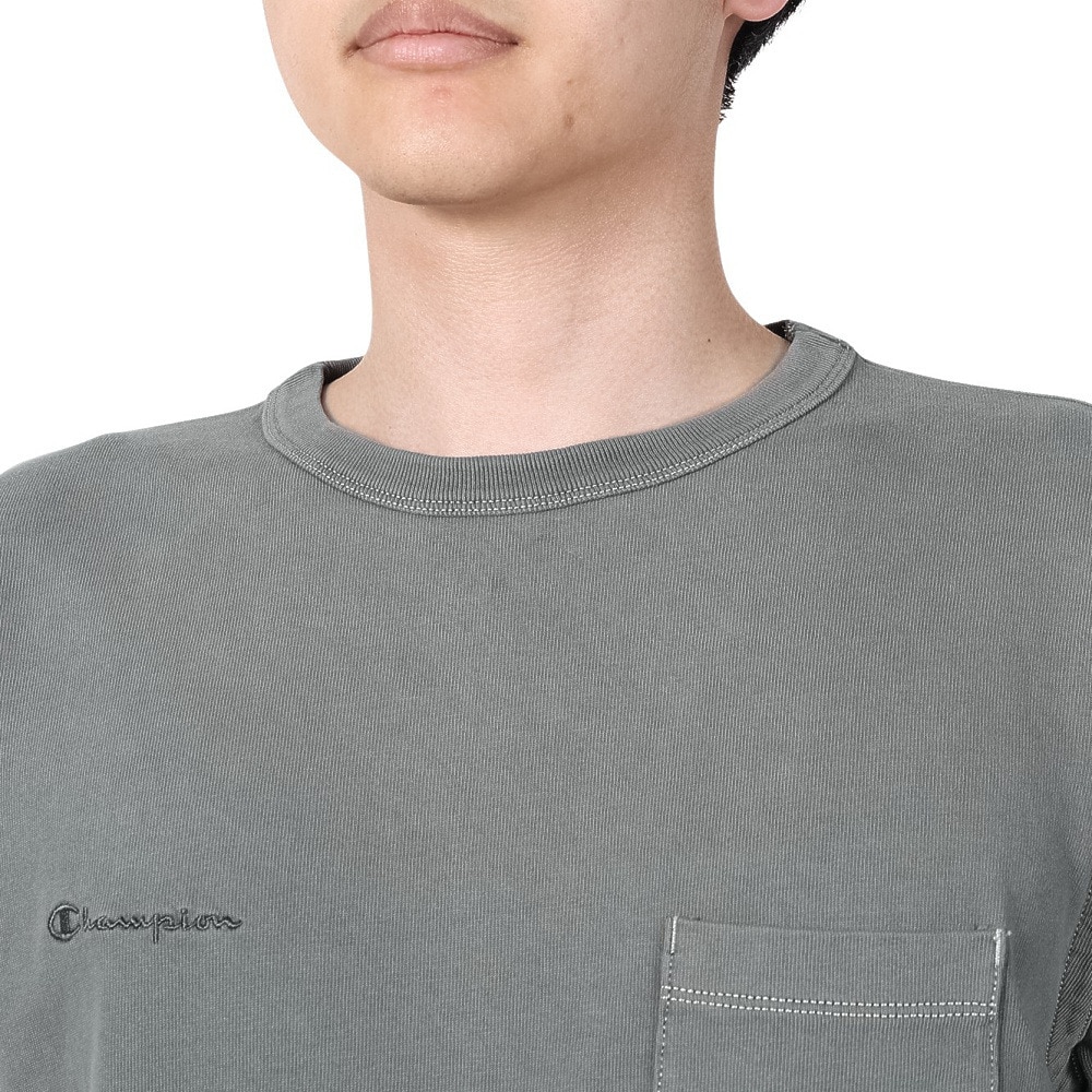 チャンピオン-ヘリテイジ（CHAMPION-HERITAGE）（メンズ）CA PIGMENT DYE POCKET Tシャツ 半袖 C3-Z329 055