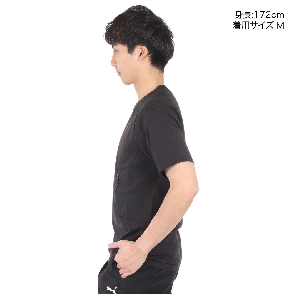 プーマ（PUMA）（メンズ）プーマ テック ポケット Tシャツ 626155 01 BLK