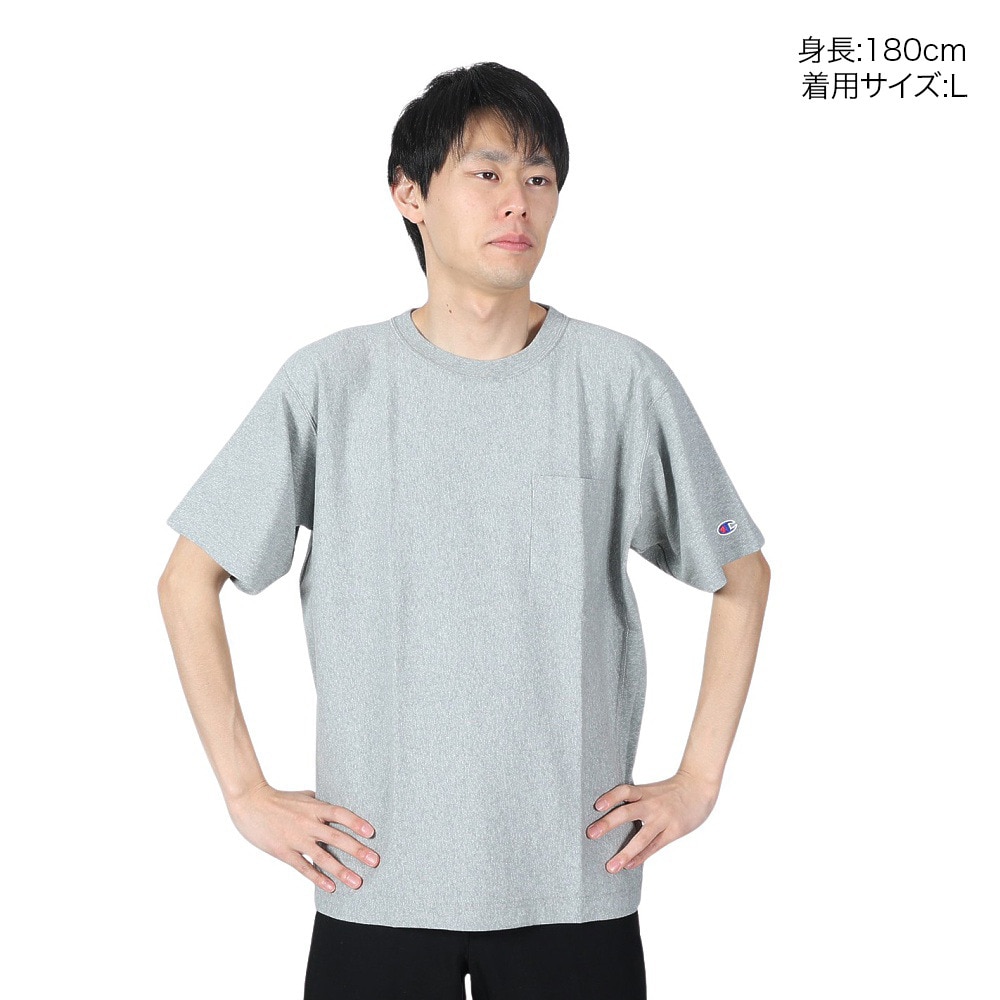 チャンピオン-ヘリテイジ（CHAMPION-HERITAGE）（メンズ、レディース）リバースウィーブ リラックス 半袖ポケットTシャツ C3-Z319 070